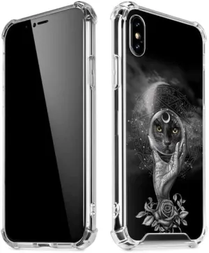 Skinit Clear Phone Case Compatible with iPhone X/XS - Officially Licensed Alchemy Grimalkins Glass Design