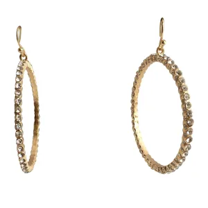 Small Pavé Hoop Earrings