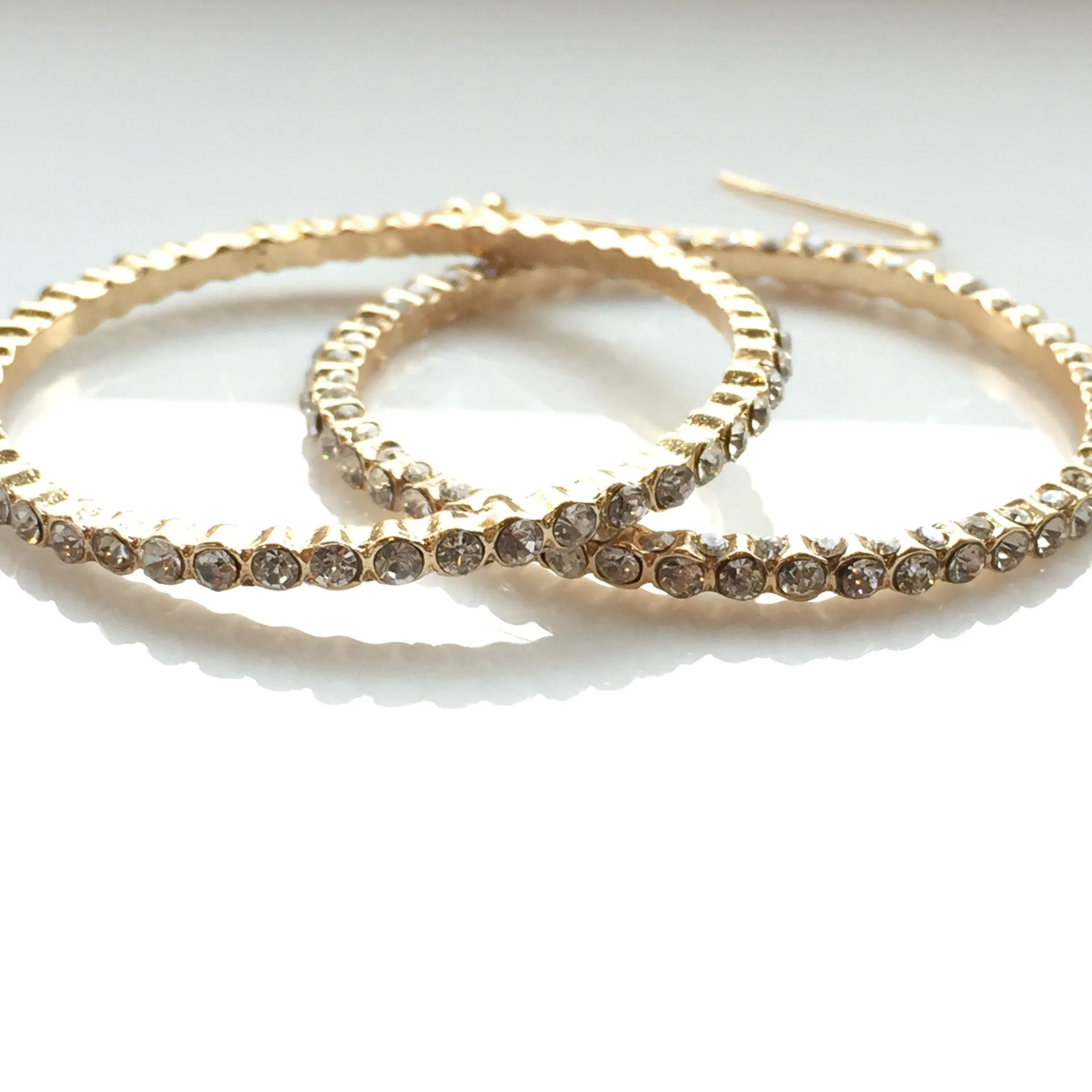 Small Pavé Hoop Earrings