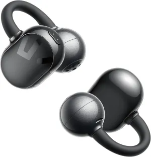 SoundPEATS POP Clip Wireless Open Ear Earbuds, Button Control, Lightweight Comfort Headphones, 30H Playtime, IPX5 Waterproof, Bluetooth 5.4 Immersive Audio Earphones for Sports Running Working, Black