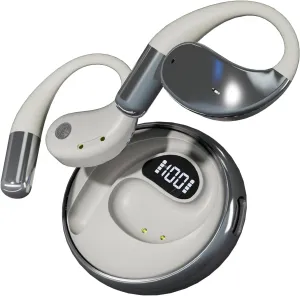 Souroyea Translation Earbuds Wireless Bluetooth,Translator Headphones with 139 Languages, Open Ear Ai Translating and Recording Headset Device for Foreign Language,No Subscription Fee White
