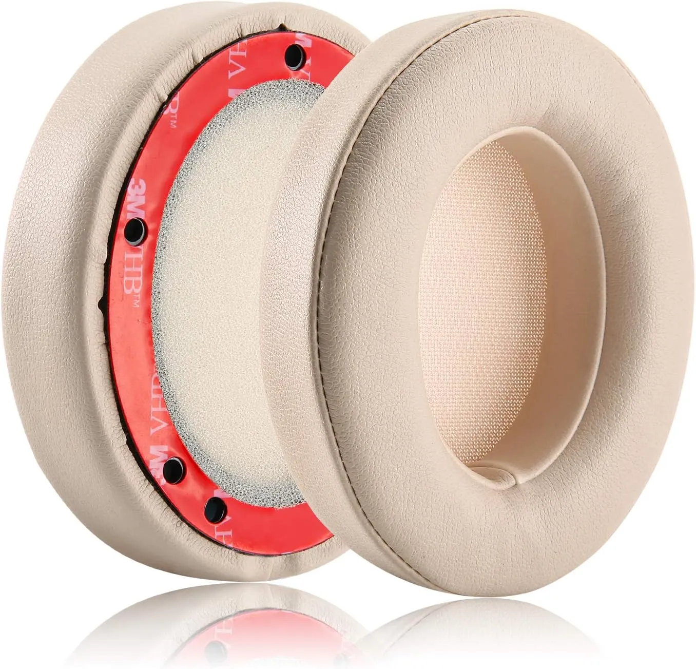 Studio 2/3 Replacement Earpads - JECOBB Ear Pads Cushion with Protein Leather & Memory Foam for Beats Studio 2.0 Wired/Wireless Studio 3.0 Over-Ear Headphones by Dr. Dre ONLY (Khaki)