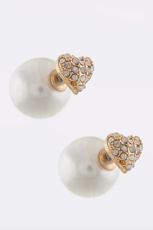 Sweet Heart Double Sided Earrings