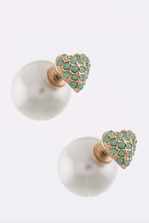 Sweet Heart Double Sided Earrings