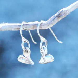 Sweet Heart Earrings in Sterling
