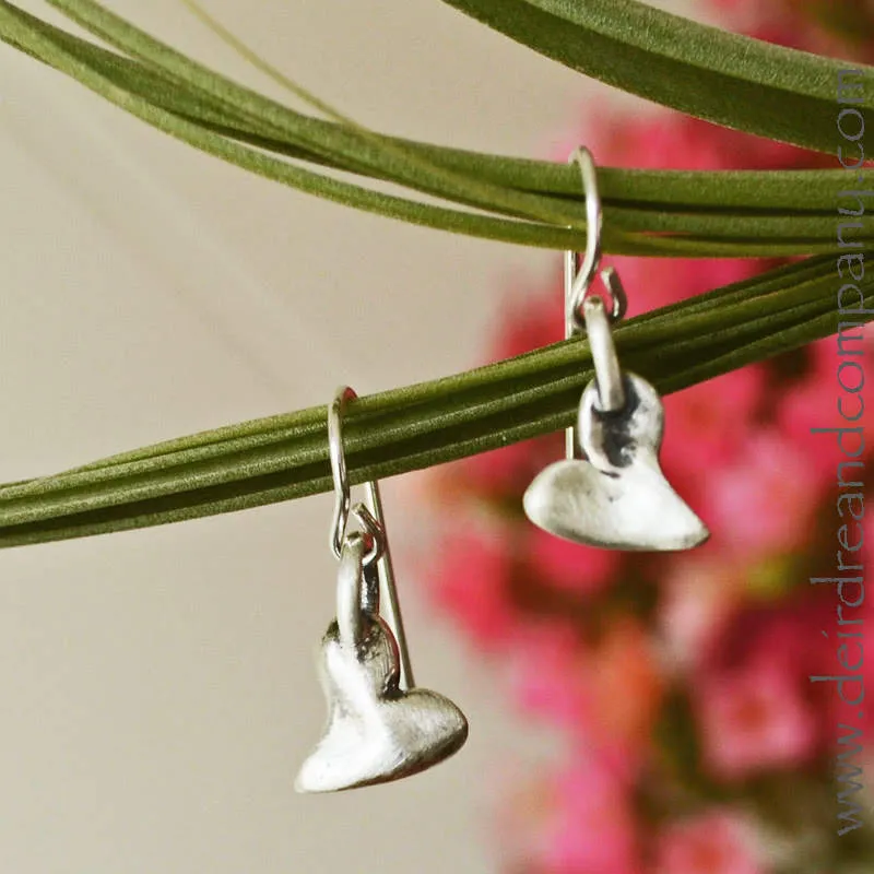Sweet Heart Earrings in Sterling