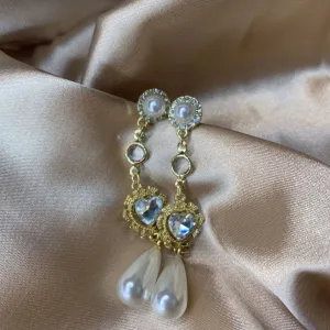 Sweet Temperament Women Pearl Earrings