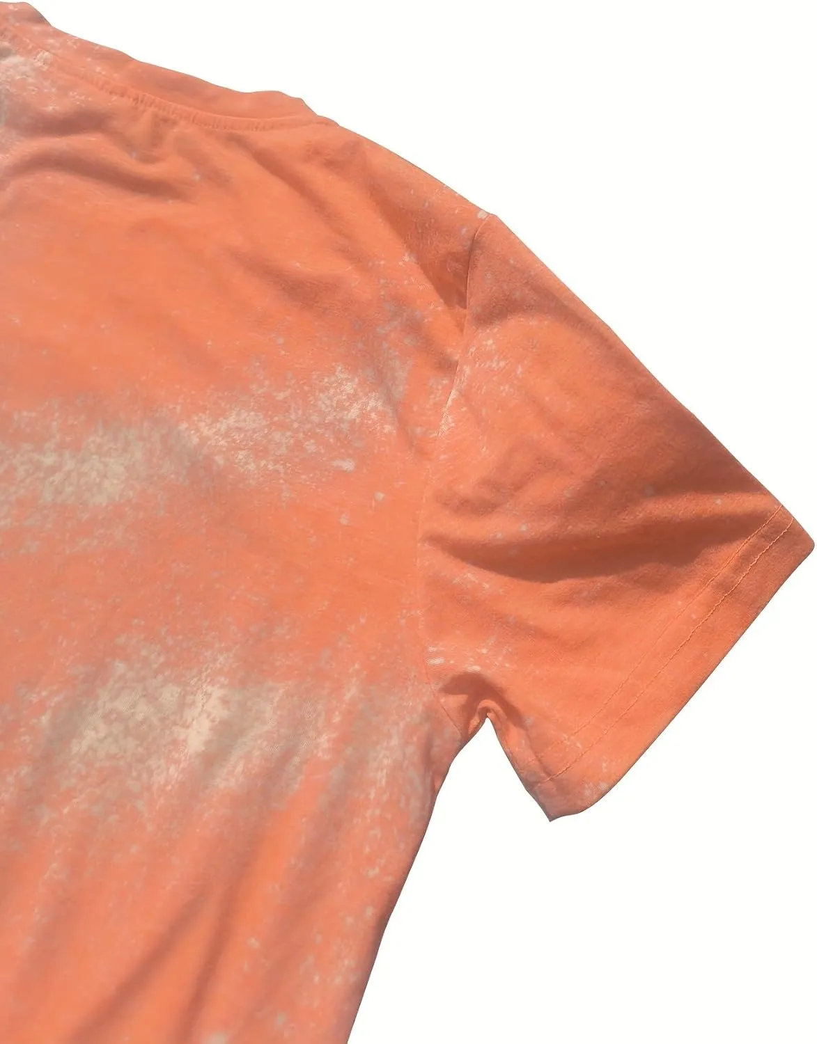 T Shirt Blanks Sublimation Bleached T-Shirt for Women Top Bulk Graphic Tees Comfy Trendy