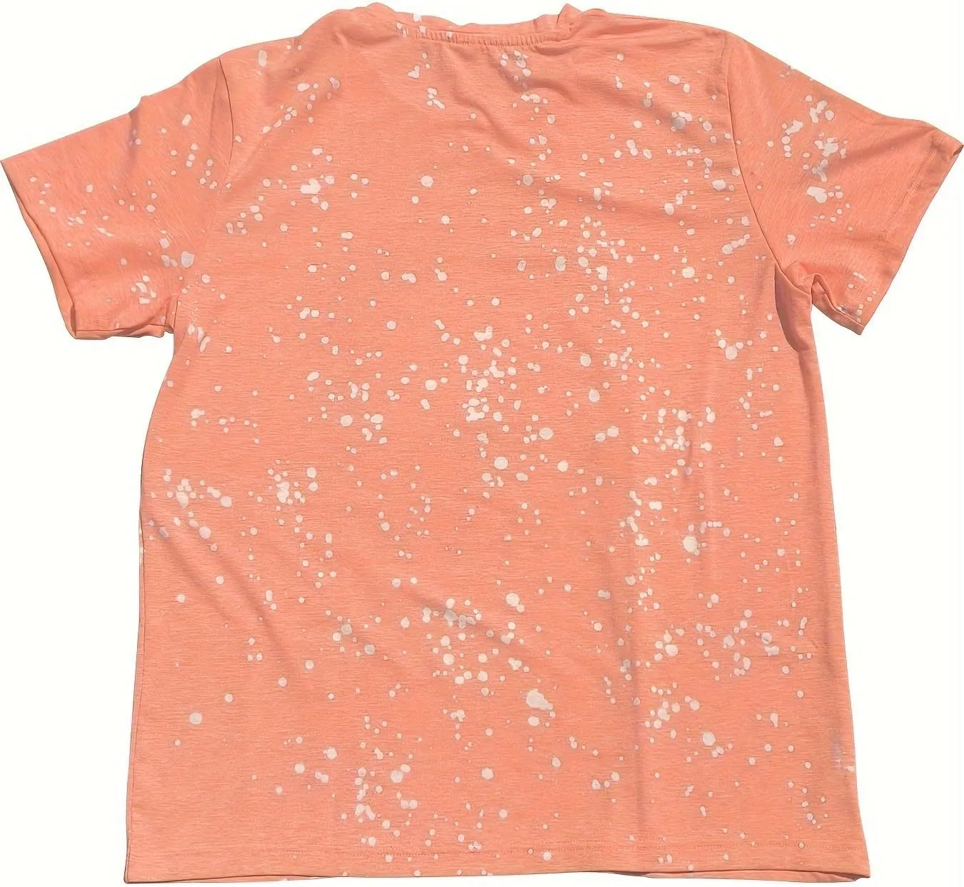 T Shirt Blanks Sublimation Bleached T-Shirt for Women Top Bulk Graphic Tees Comfy Trendy