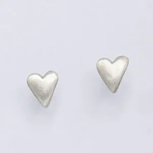Tiny Heart Stud Earrings {Sterling Silver}