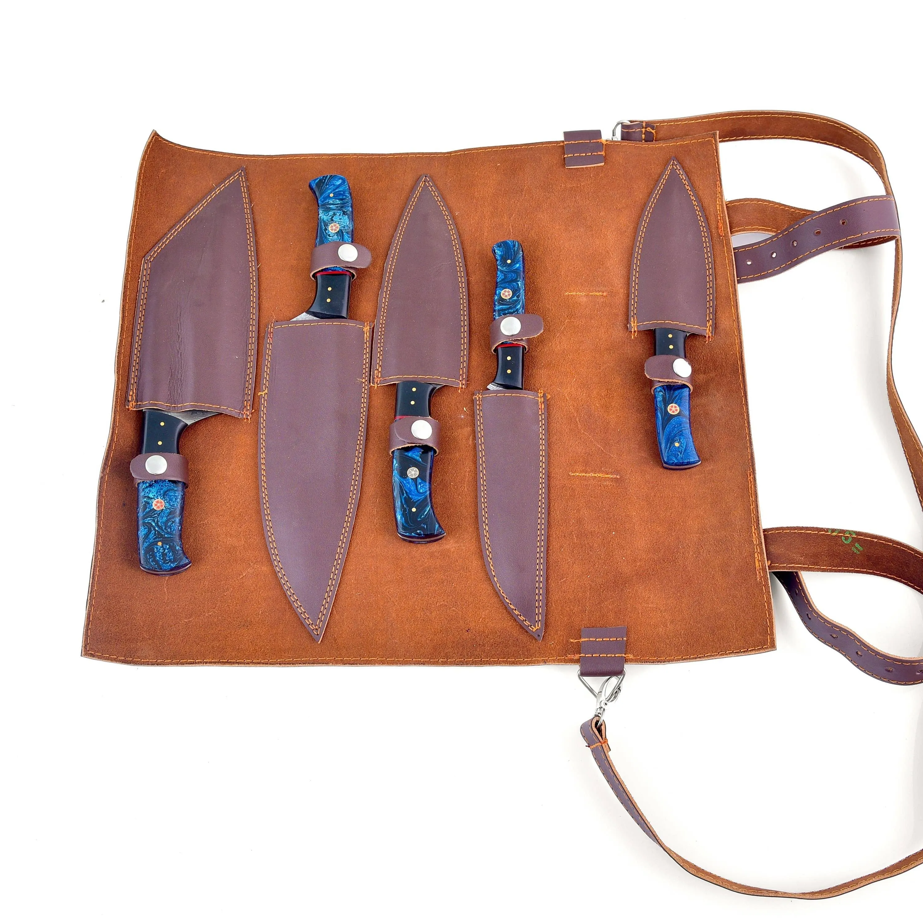 Titan International - Titan's Artisanal Mastery: Damascus Essence 5-Piece Blue