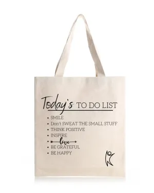 To Do List  Daily Thaila -  Canvas Reusable Bags