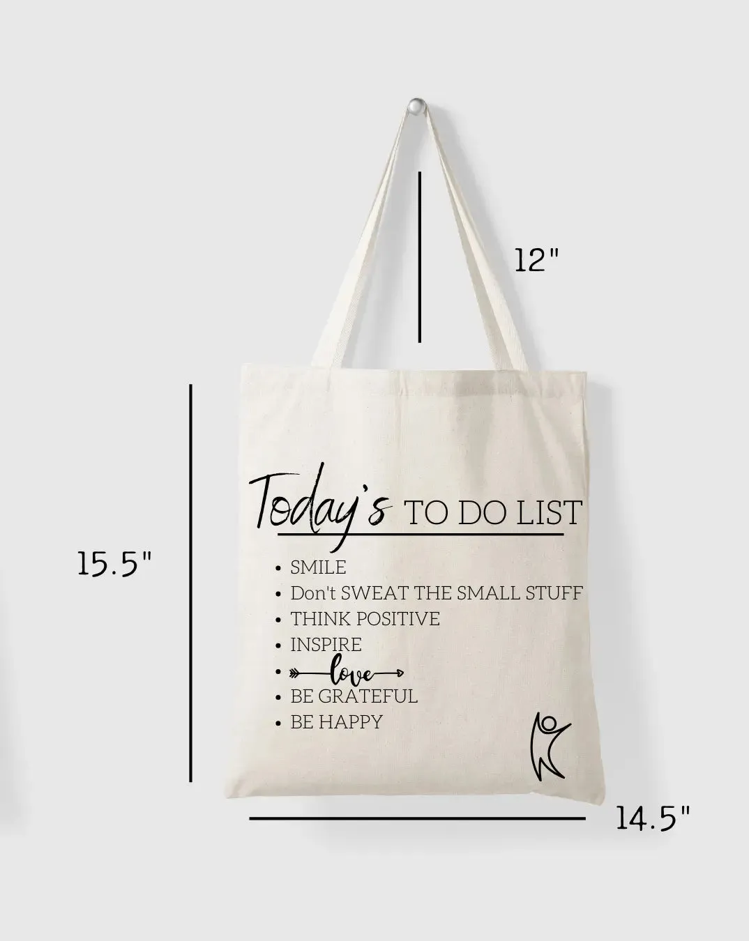 To Do List  Daily Thaila -  Canvas Reusable Bags