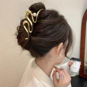 Trendy Geometric Shapes Metal Hair Claw Clips for Women