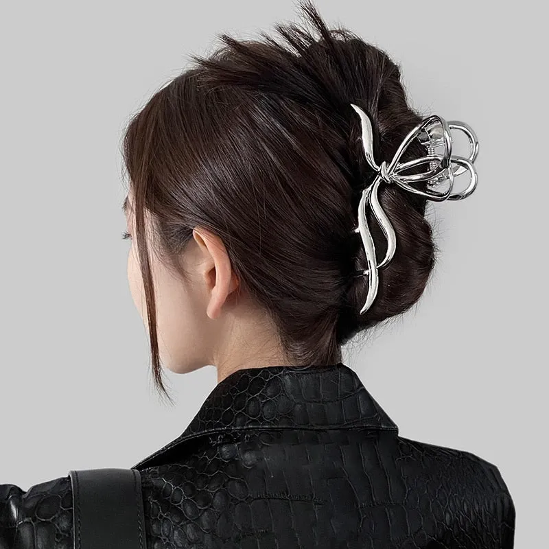 Trendy Geometric Shapes Metal Hair Claw Clips for Women