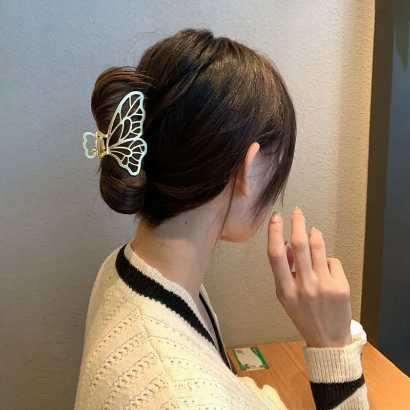 Trendy Geometric Shapes Metal Hair Claw Clips for Women