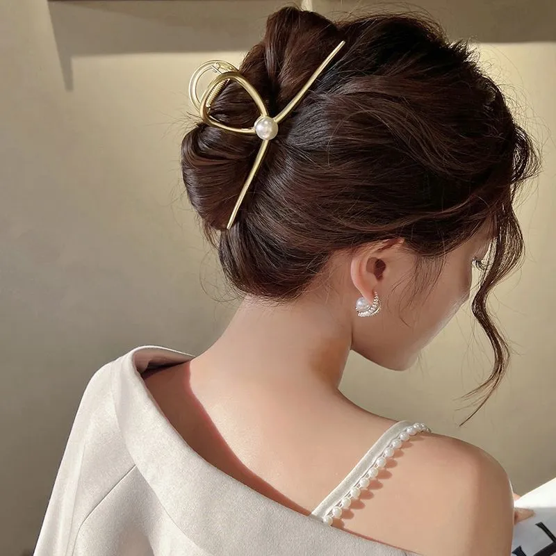 Trendy Geometric Shapes Metal Hair Claw Clips for Women