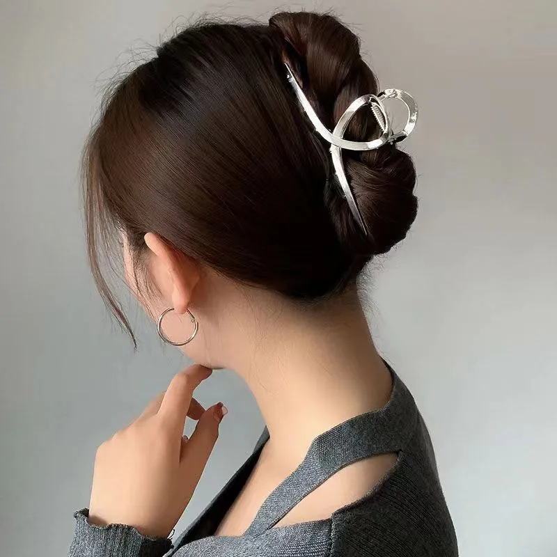 Trendy Geometric Shapes Metal Hair Claw Clips for Women