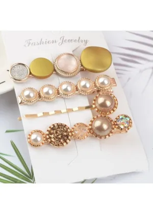 Trendy Pearl Hair Clips Jewellery For Women