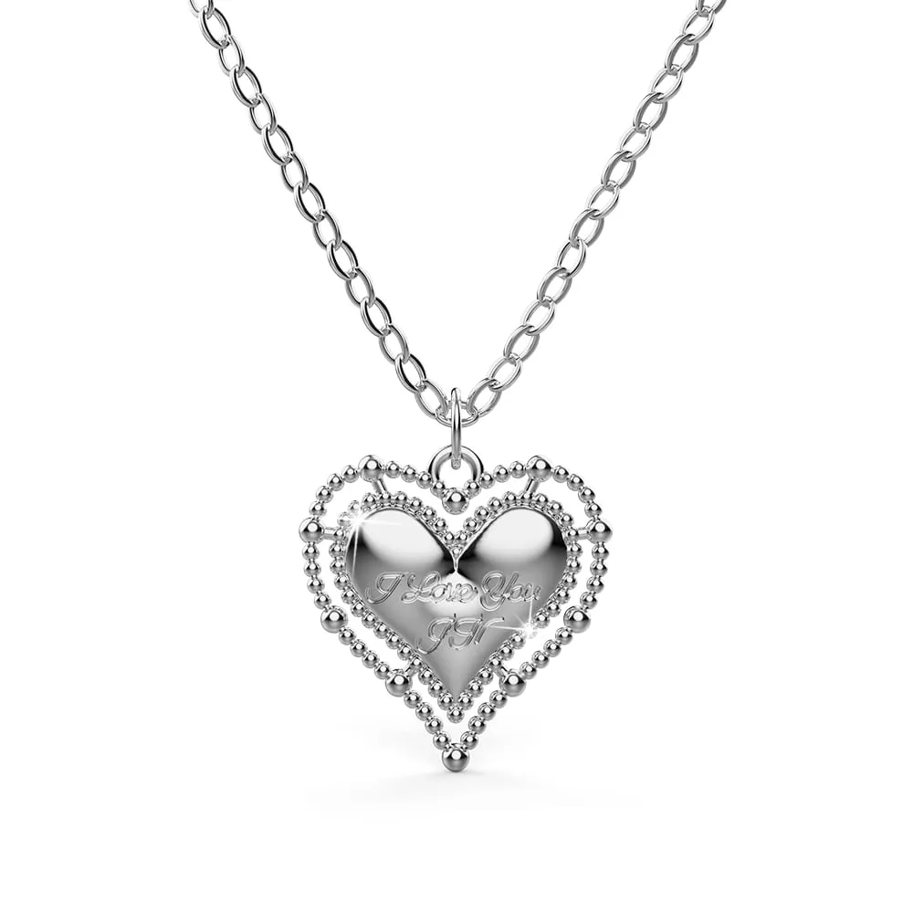 Triple Layered Necklace In Silver