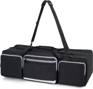 Tripod Bag, Heavy Duty Tripod Carrying Case With Padded Divider Light Stand Bag Dual Zipper Tripod Case for Tripods, Monopods, Mic Stand, Tent Pole