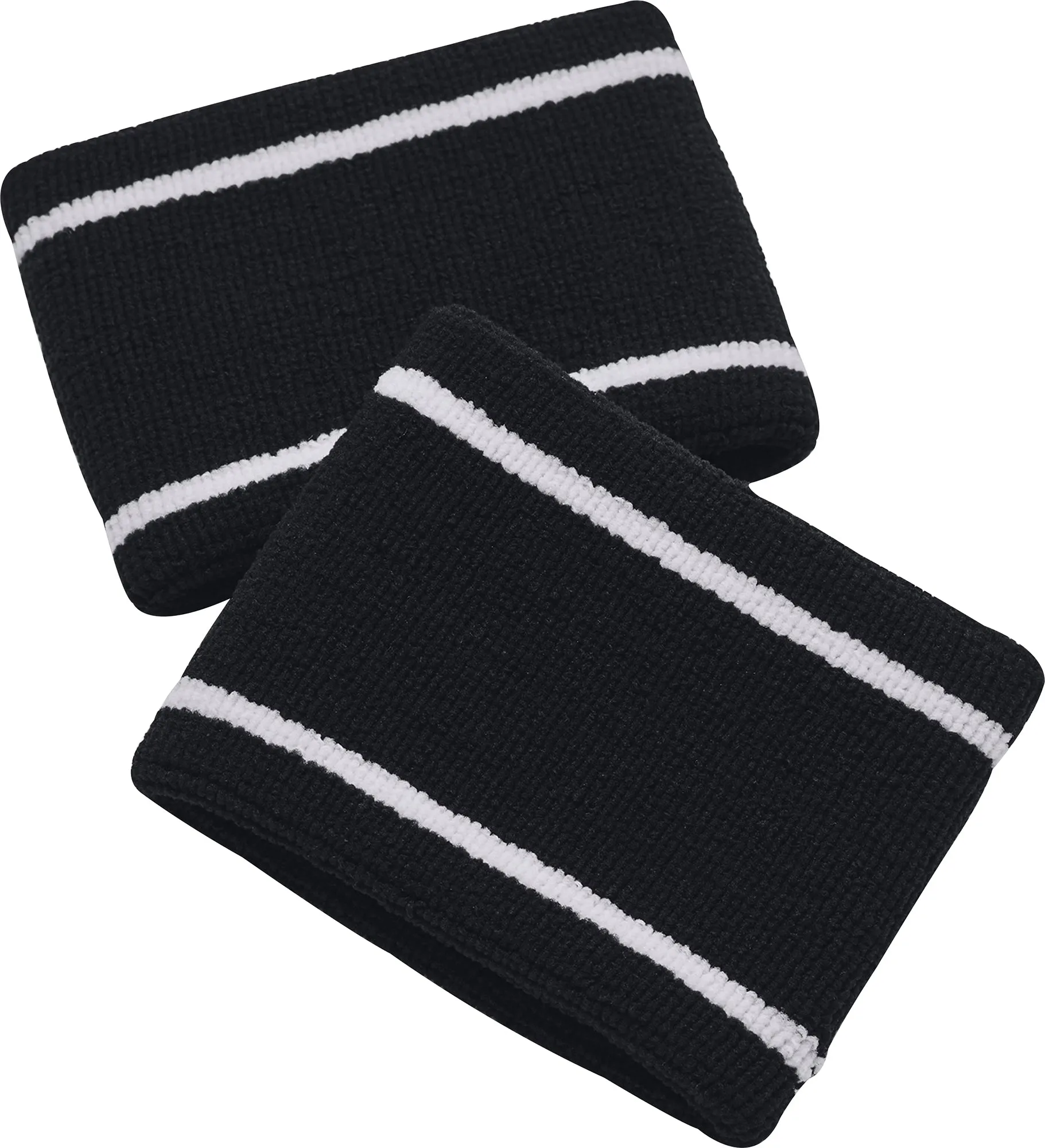 Under Armour Striped Performance Terry Wristbands - Black