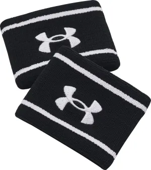 Under Armour Striped Performance Terry Wristbands - Black
