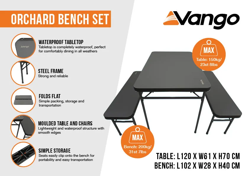Vango Orchard Bench Set