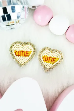 Viola Yellow 'Cutie' Earrings
