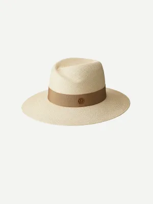 Virginie Hat Straw Hat in Beige