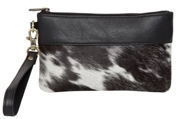 Wales Cowhide Handy Clutch