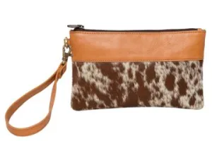 Wales Cowhide Handy Clutch