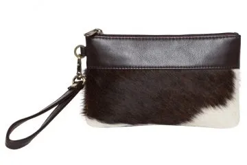Wales Cowhide Handy Clutch