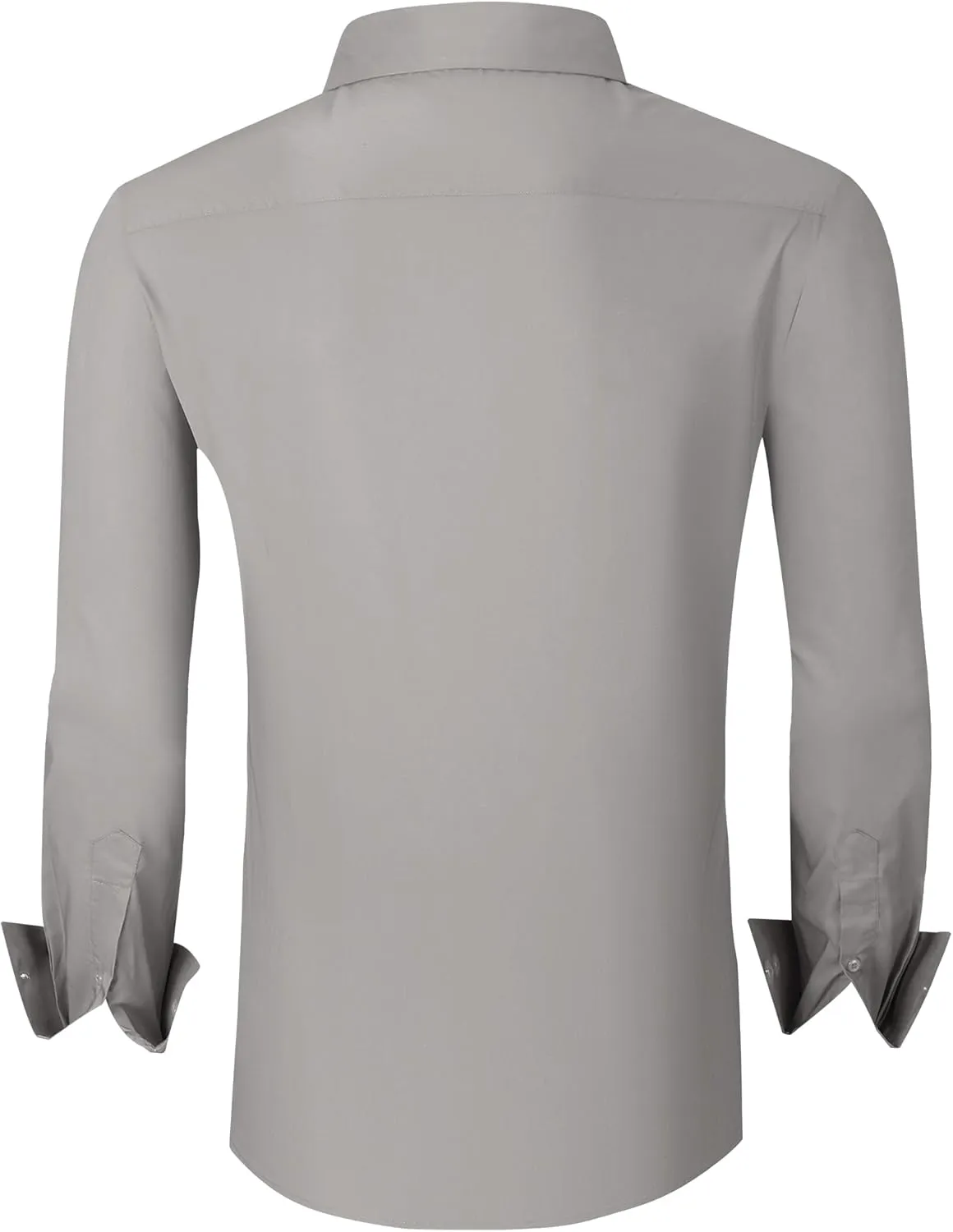 WARHORSEE Mens Dress Shirts Long Sleeve Performance 4-Way Stretch Wrinkle Free Casual Button Down Shirt