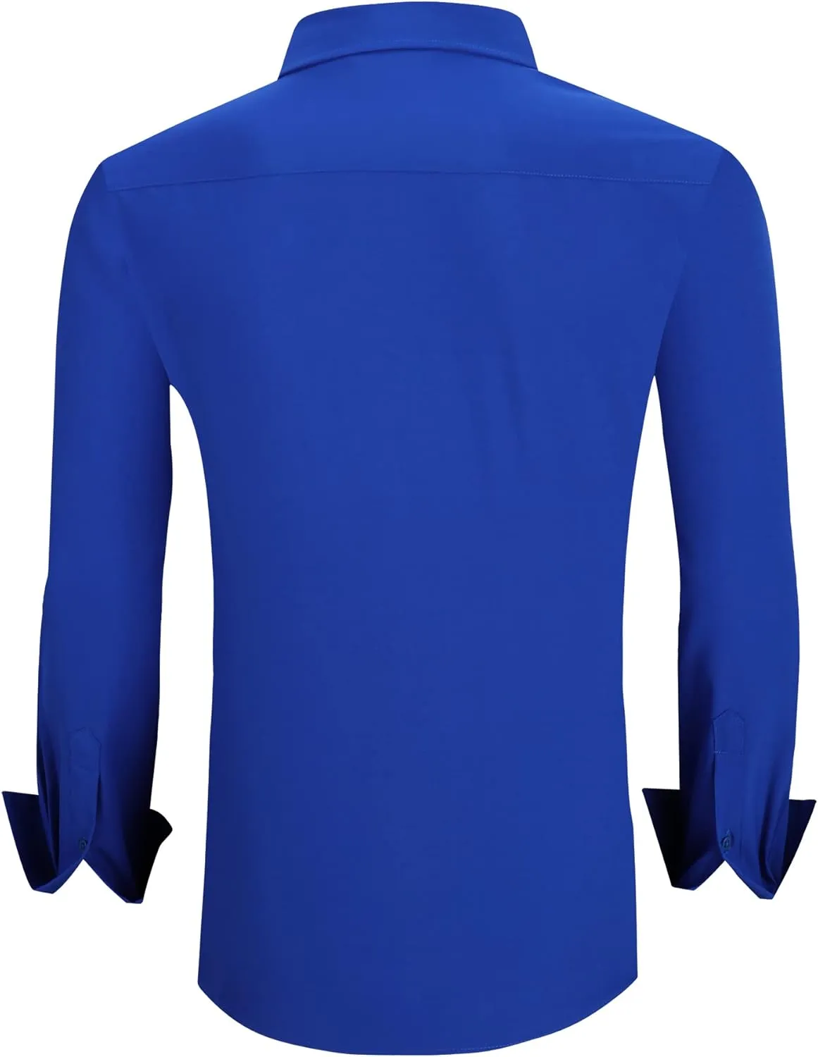 WARHORSEE Mens Dress Shirts Long Sleeve Performance 4-Way Stretch Wrinkle Free Casual Button Down Shirt