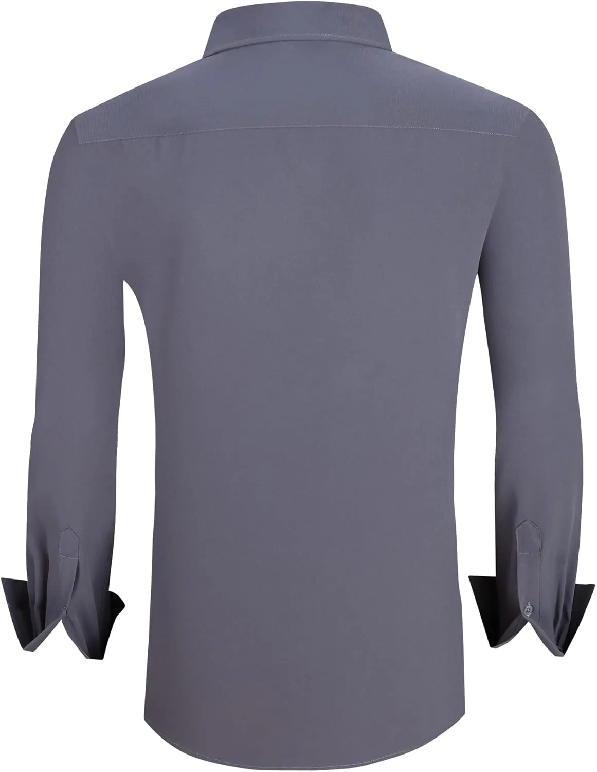 WARHORSEE Mens Dress Shirts Long Sleeve Performance 4-Way Stretch Wrinkle Free Casual Button Down Shirt