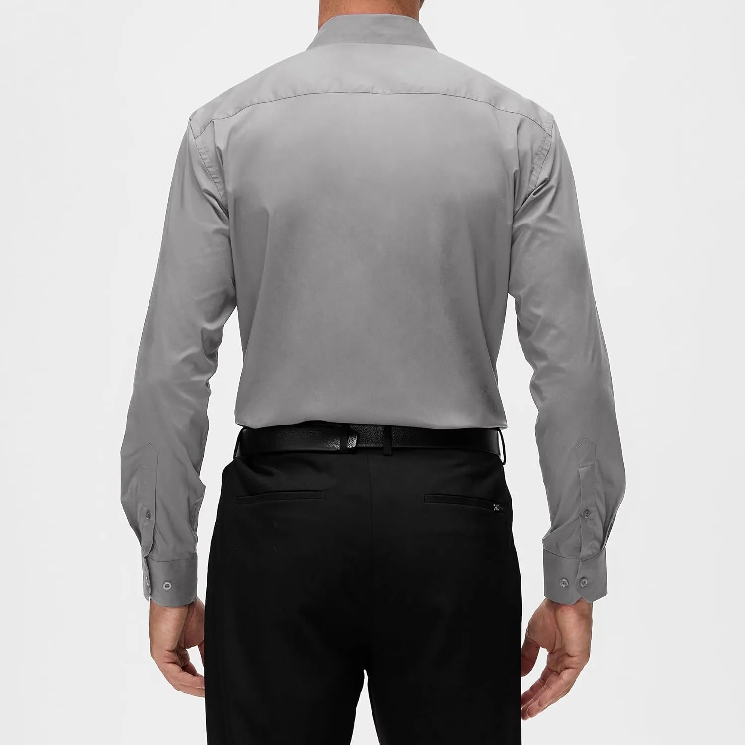 WARHORSEE Mens Dress Shirts Long Sleeve Performance 4-Way Stretch Wrinkle Free Casual Button Down Shirt