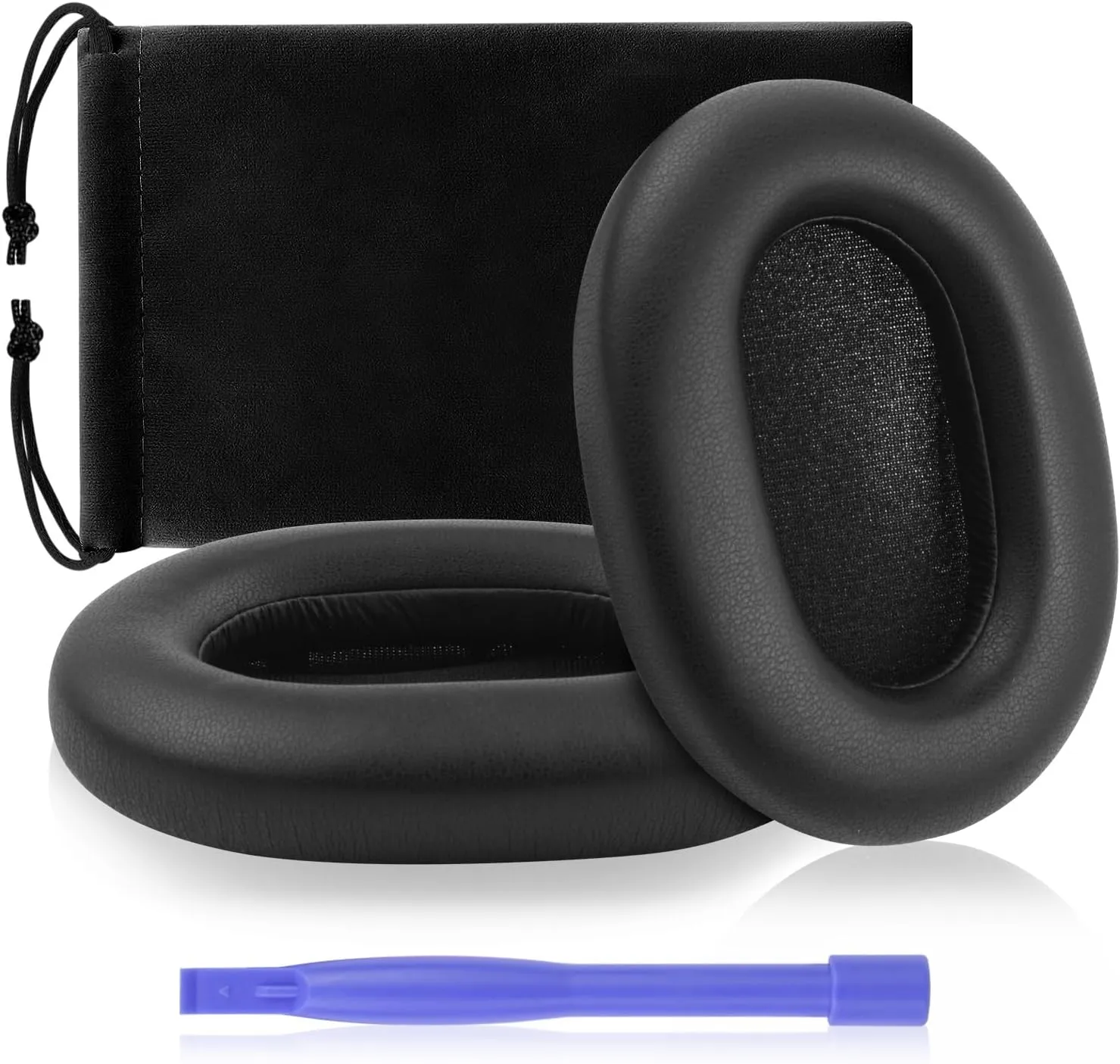 WH-1000XM5 Protein Leather Replacement Earpads for Sony WH-1000XM5 (WH1000XM5) Noise Canceling Headphones,Ear Pads Cushions with Noise Isolation Memory Foam(Black)