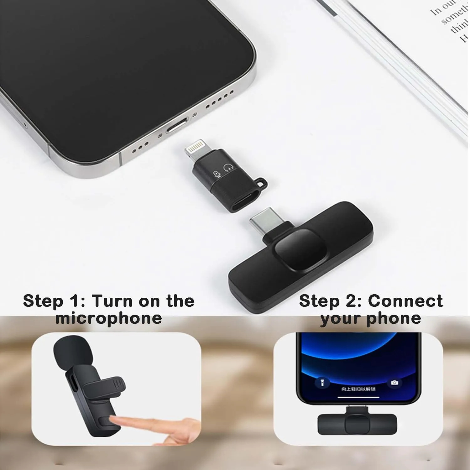 Wireless Sound Card Earphones for Live Streaming, Broadcasting, and Audio Editing - Suitable for Singing and Listening (Black)