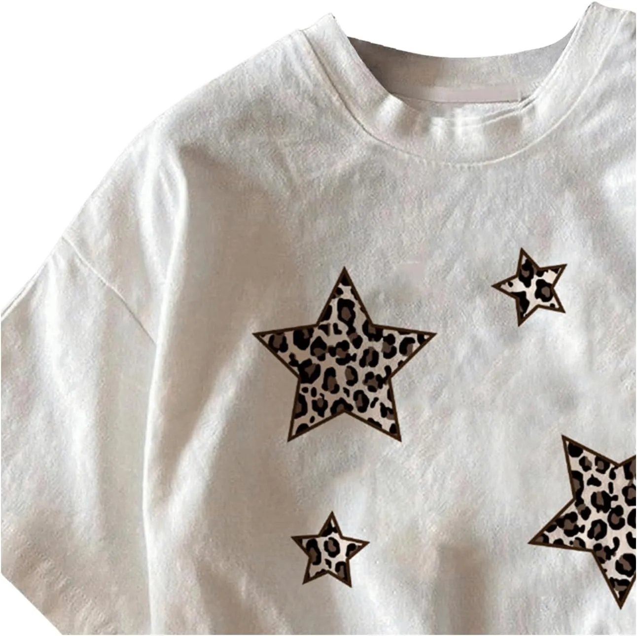 Women's Casual Cherry Bow Tees Graphic Letter Print Round Neck T Shirt Summer Short Sleeve Trendy Tops
