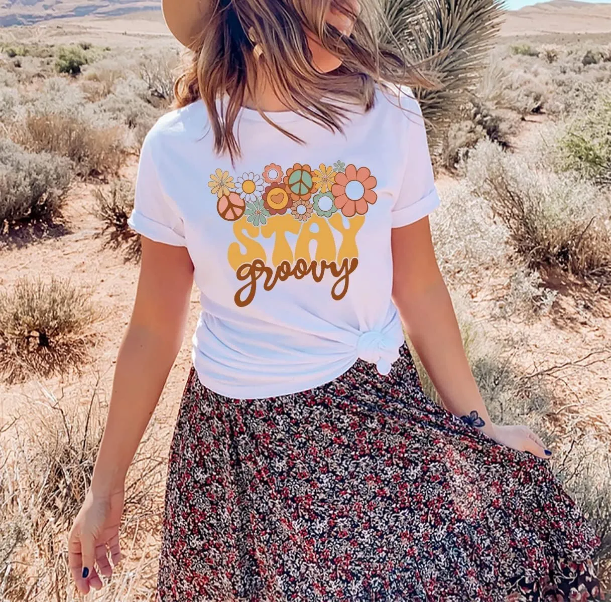 Womens Graphic Tee Shirts Trendy Casual Summer Loose Fit Short Sleeve Tshirts for Women