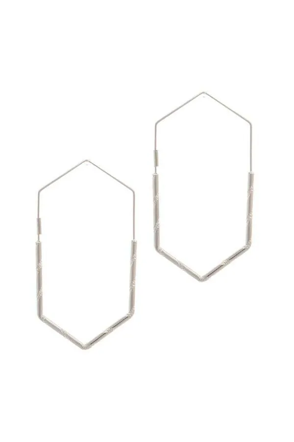 Womens Silver and Gold Tone Hoop Earrings