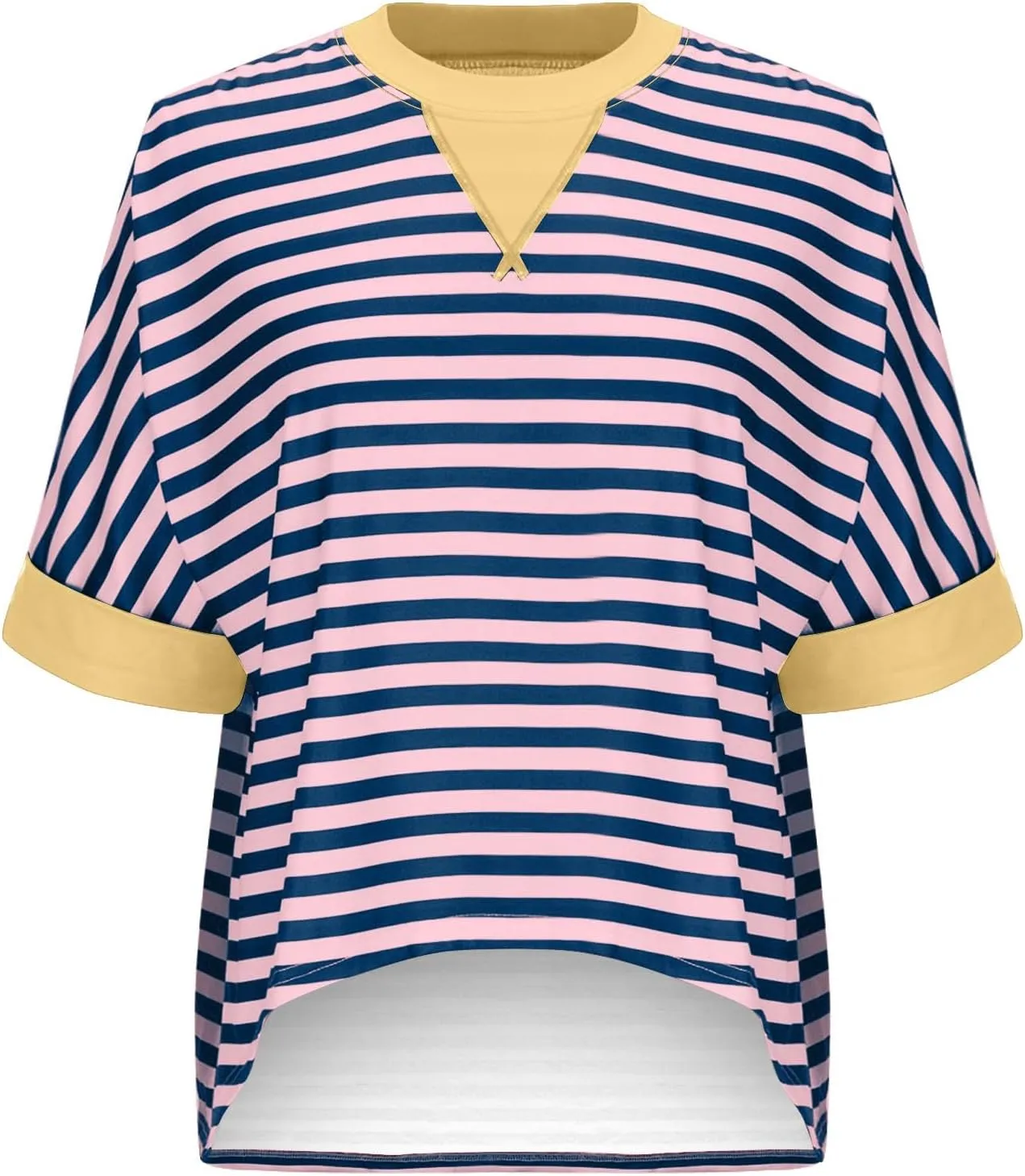 Womens Tops Dressy Casual Short Sleeve Oversized Loose Basic Tees Daily Dating Work Trendy Cute Shirts