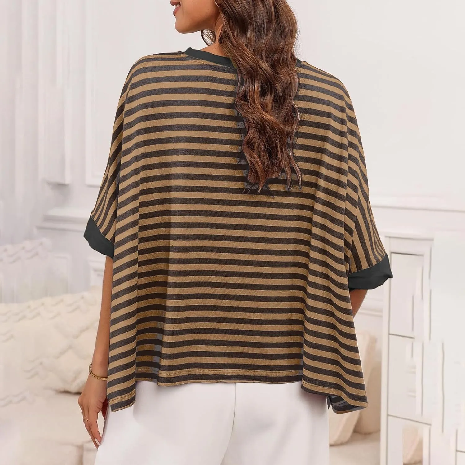 Womens Tops Dressy Casual Short Sleeve Oversized Loose Basic Tees Daily Dating Work Trendy Cute Shirts