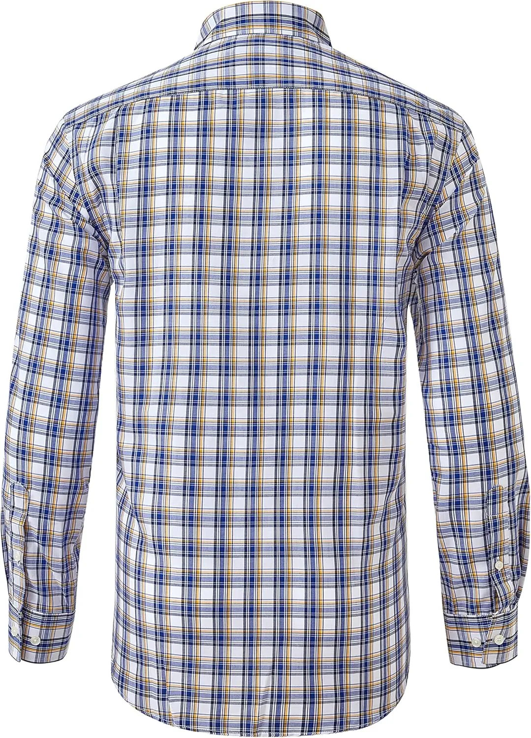 Year In Year Out Wrinkle Free Dress Shirt for Men Regular Fit Long Sleeve Wrinkle Resistant Shirt