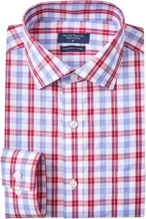 Year In Year Out Wrinkle Free Dress Shirt for Men Regular Fit Long Sleeve Wrinkle Resistant Shirt