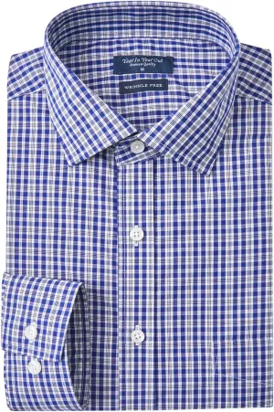Year In Year Out Wrinkle Free Dress Shirt for Men Regular Fit Long Sleeve Wrinkle Resistant Shirt