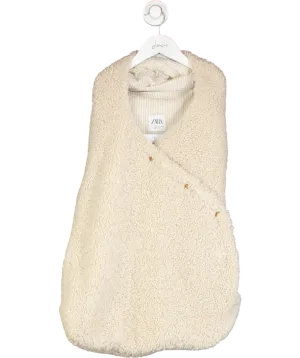 ZARA Cream Fleece Sleeping Bag 0-3 Months