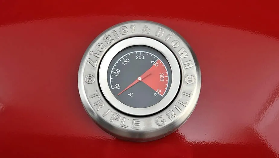 Ziggy by Ziegler & Brown Triple Grill LP Gas - Chilli Red